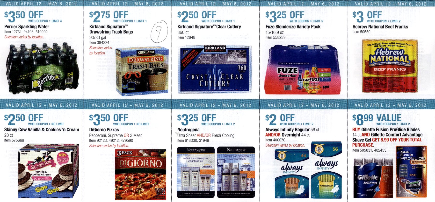 Coupon book full size page -> 9 <-